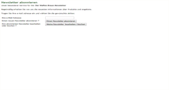 Desktop Screenshot of newsletter.waffen-braun.de