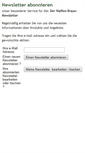 Mobile Screenshot of newsletter.waffen-braun.de